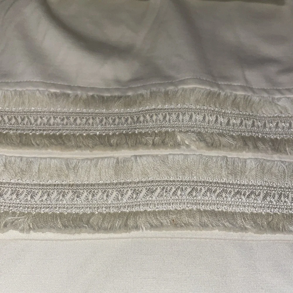 Sara Campbell Sleeveless Dress. Lined. Fringe waist. Size Medium. - Picture 6 of 12